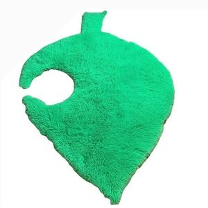 Homemade Animal Crossing Green Leaf Rug‎ Kids Plush Soft Shag 64X44 Forest Decor